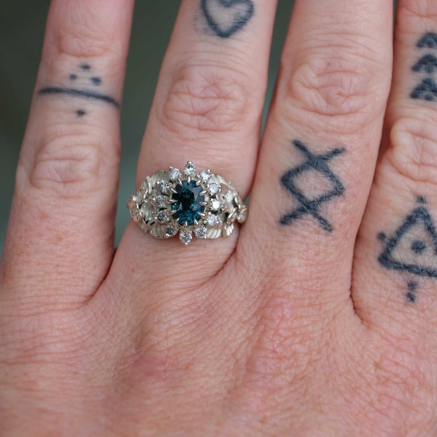 CHLORIS sapphire ring