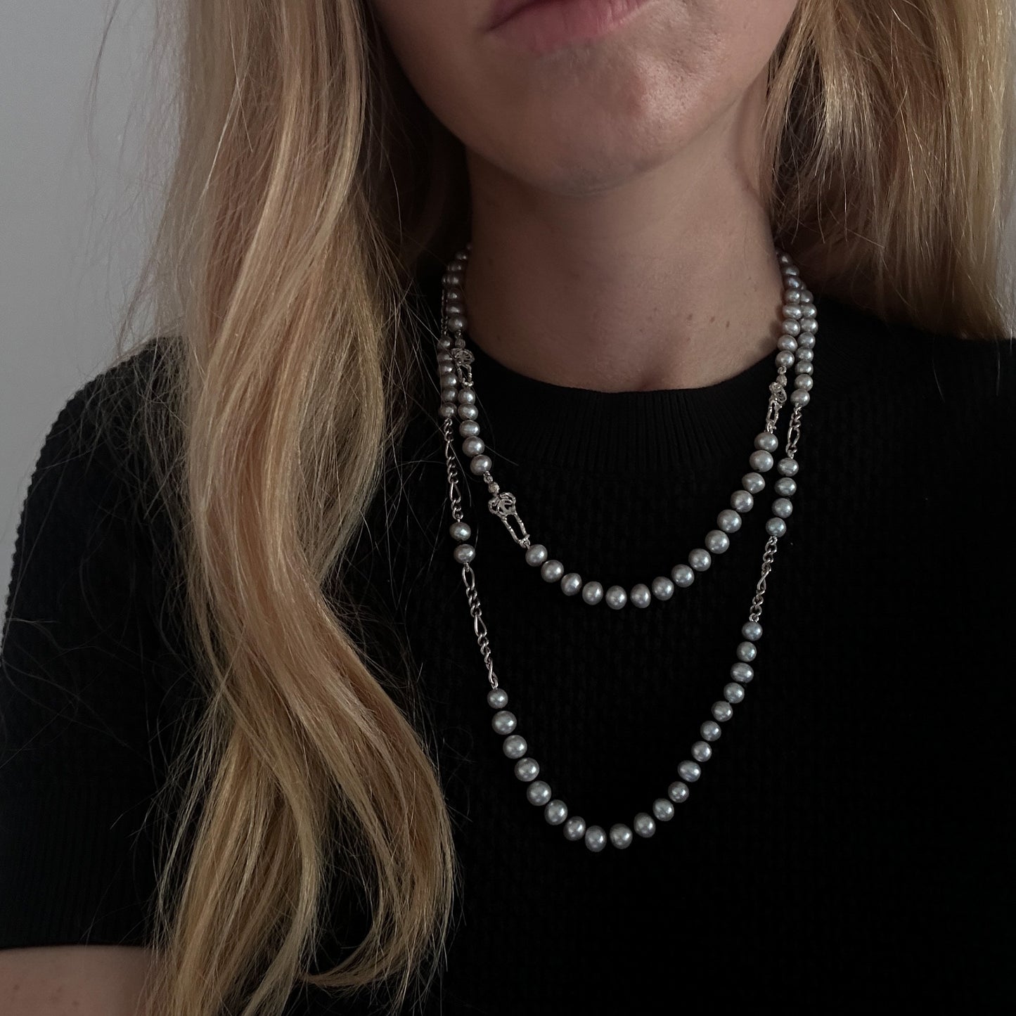 THE CHAIN pearl necklace
