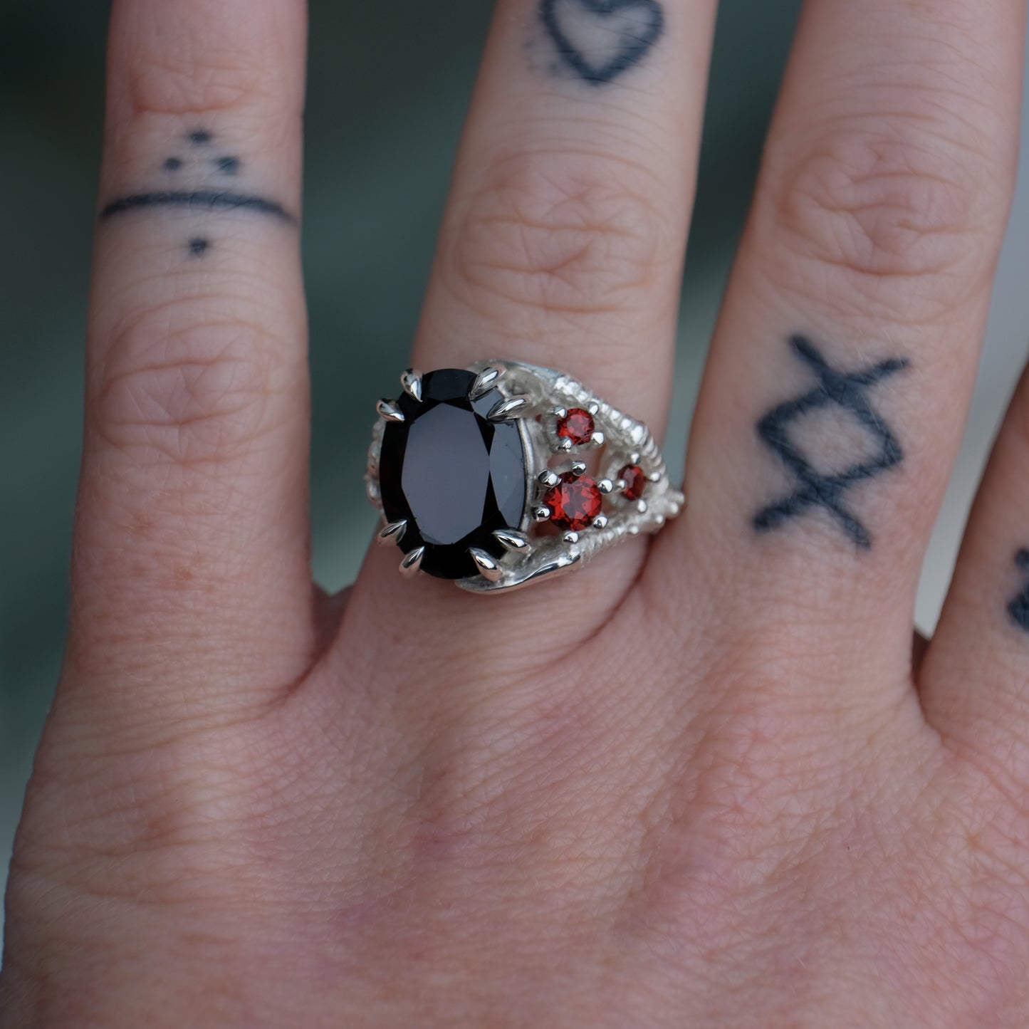 TALON garnet ring