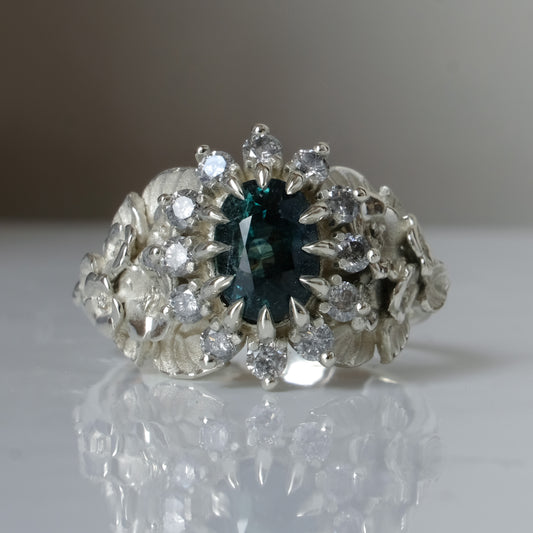 CHLORIS sapphire ring