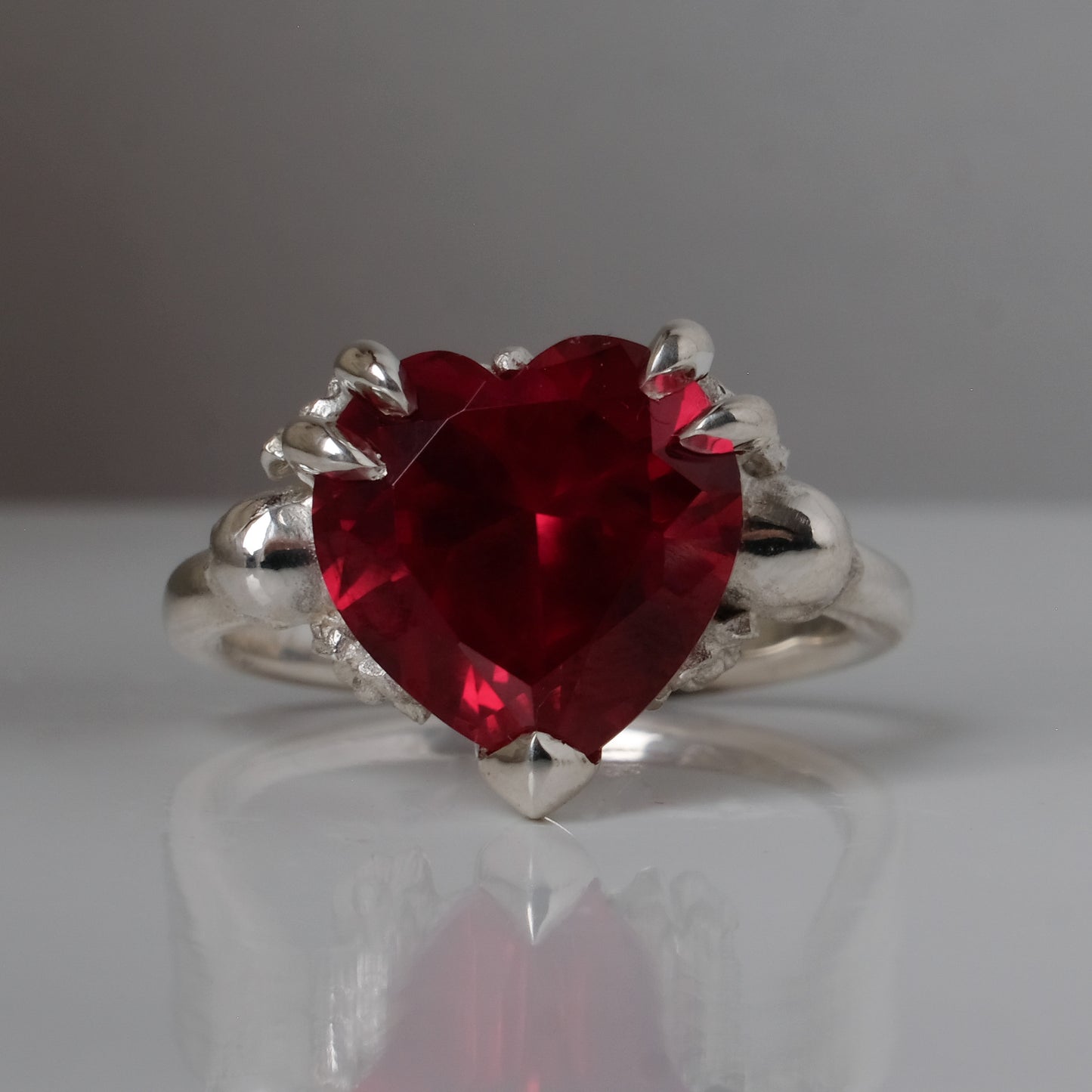 ERZULIE synthetic ruby ring