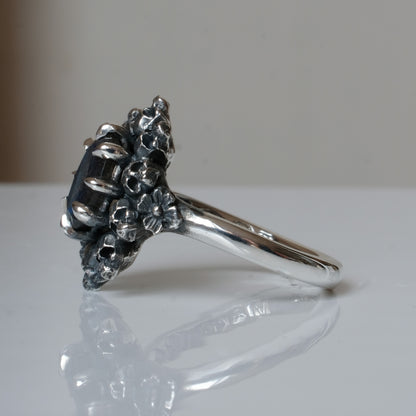 PATES labradorite halo ring