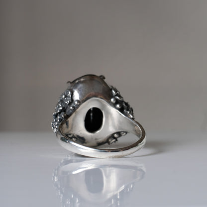 GERTRUDE black spinel ring