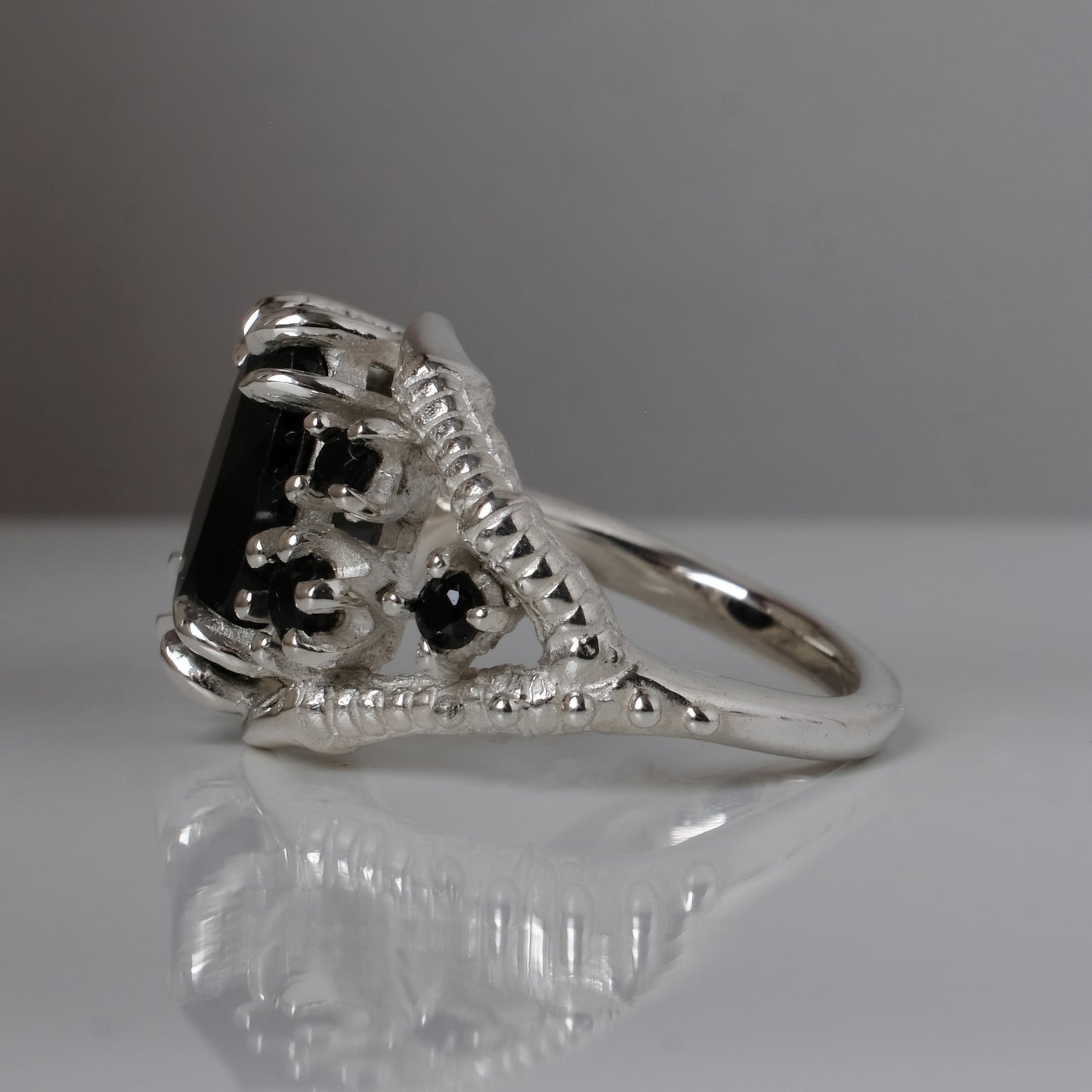 TALON black spinel ring