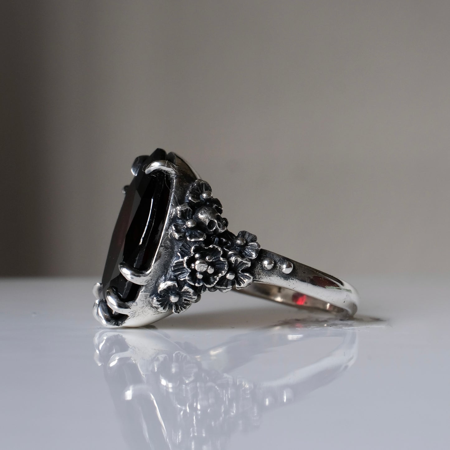 GERTRUDE garnet ring