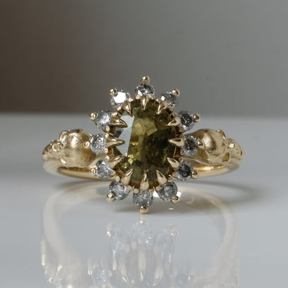 VICTORIA green sapphire ring