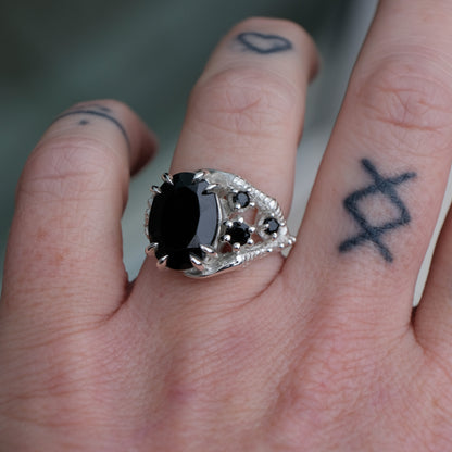TALON black spinel ring