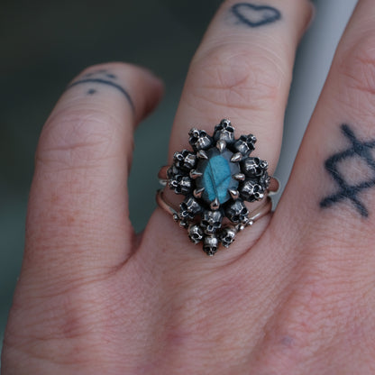 PATES white opal ring