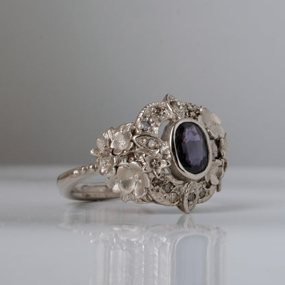 FLEUR ring, sapphire