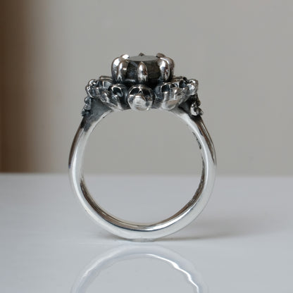 PATES labradorite halo ring