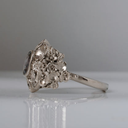 FLEUR ring, sapphire