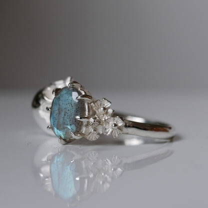 VANITAS labradorite skull ring