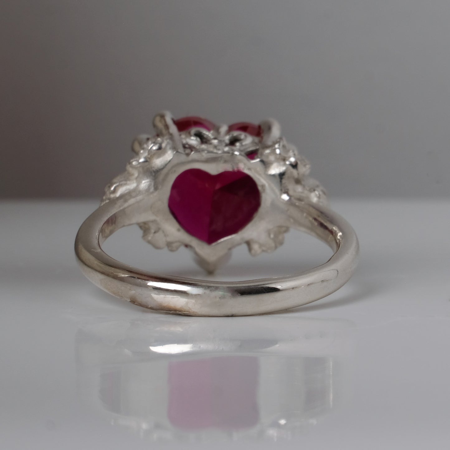 ERZULIE synthetic ruby ring
