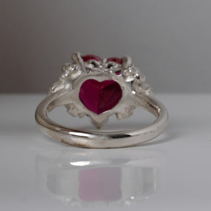 ERZULIE synthetic ruby ring