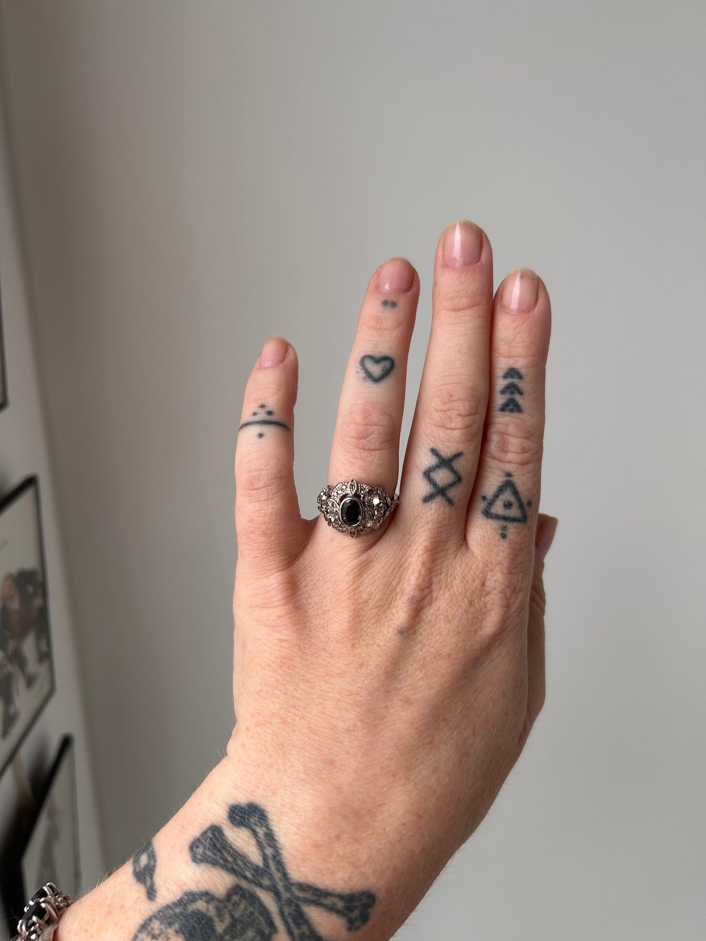 FLEUR ring, sapphire