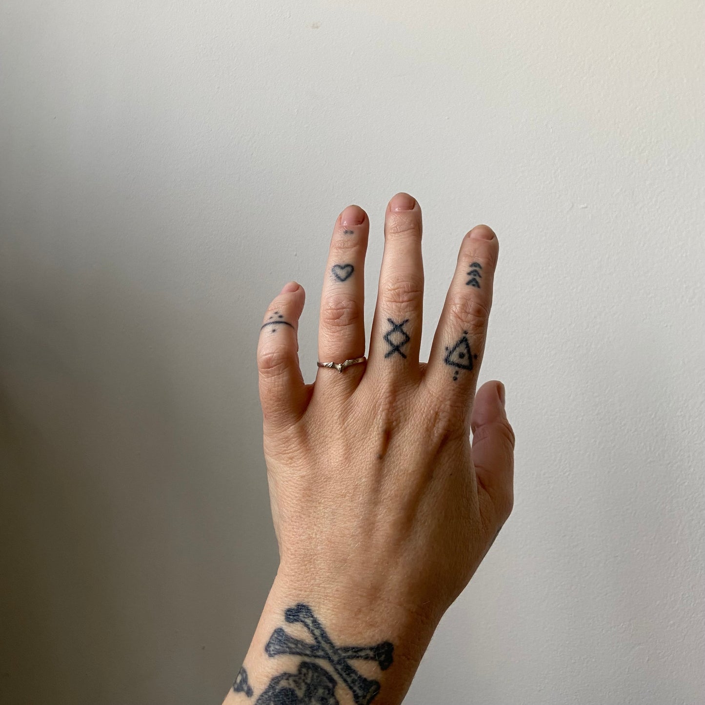 small sterling silver bat ring by Charlie Shires