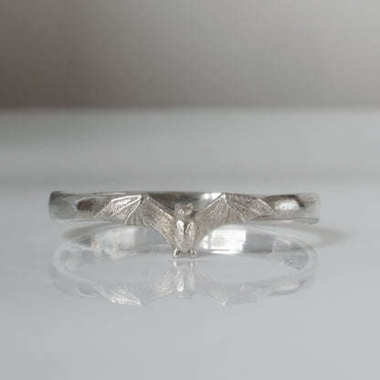 small sterling silver bat ring by Charlie Shires