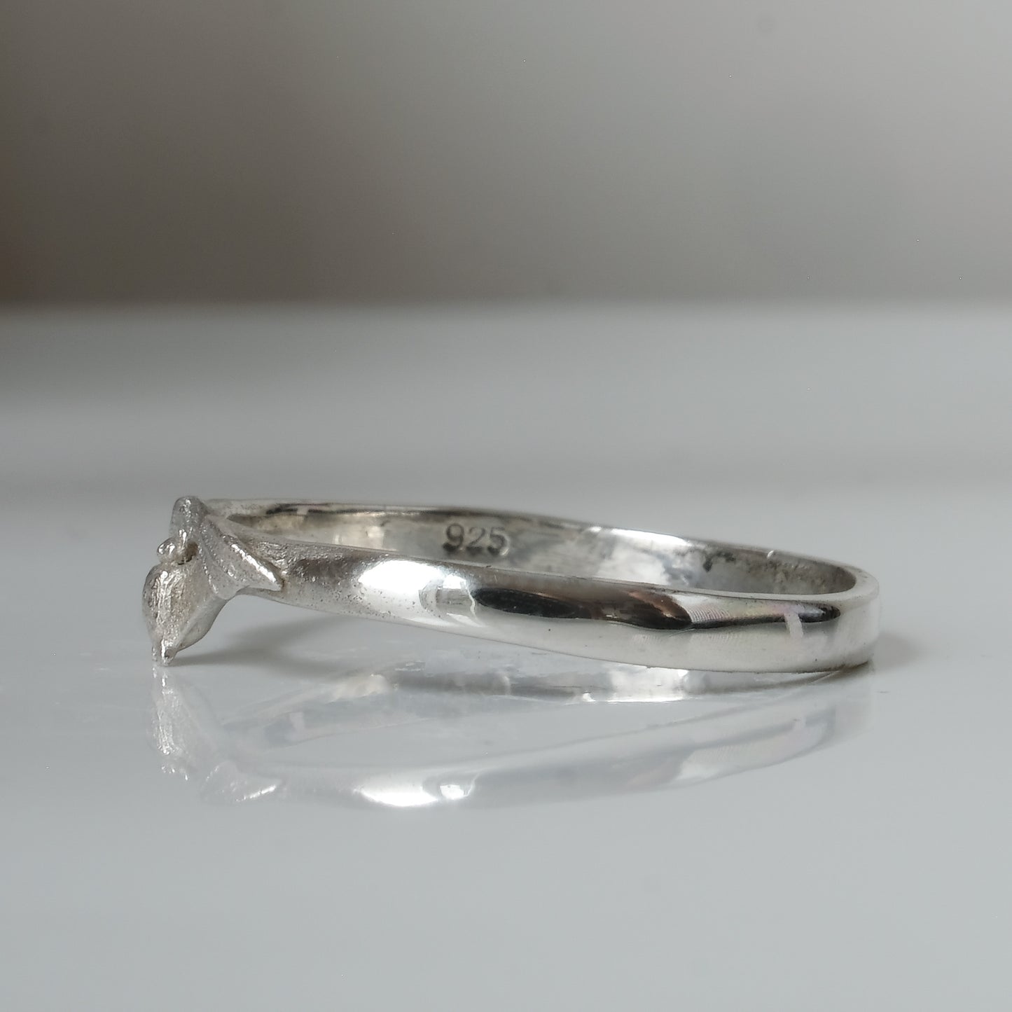 small sterling silver bat ring by Charlie Shires