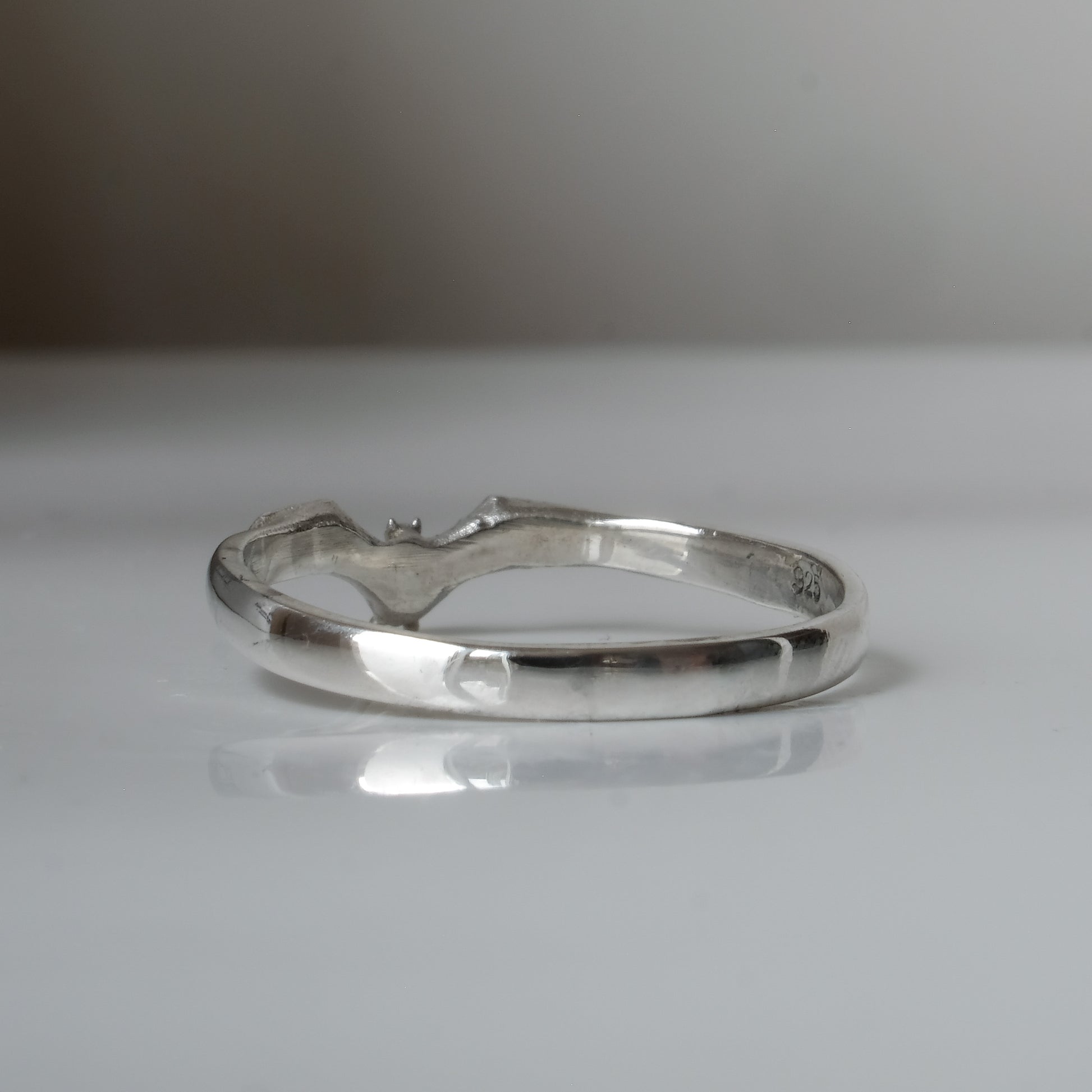 small sterling silver bat ring by Charlie Shires